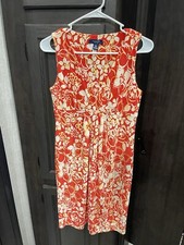 Chaps Women's Dress Size S  Floral Sleeveless Wrap A-Line Stretch Knee Length