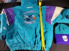 Starter CHARLOTTE HORNETS Jacket Size Large Child Vintage Original 80s
