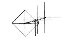 MaCo COMET CB Base Station Beam Antenna-Dual Polarity-3 Element w/Quad Reflector