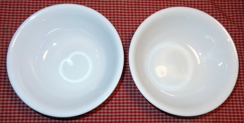 HTF Lot of 2 Corelle Corning Solid White Winter Frost Cereal Soup Bowls 6-1/4"