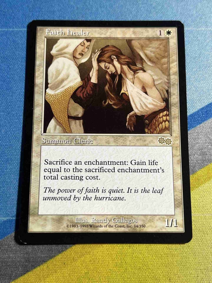 Magic the Gathering MTG Urza's Saga FAITH HEALER | eBay