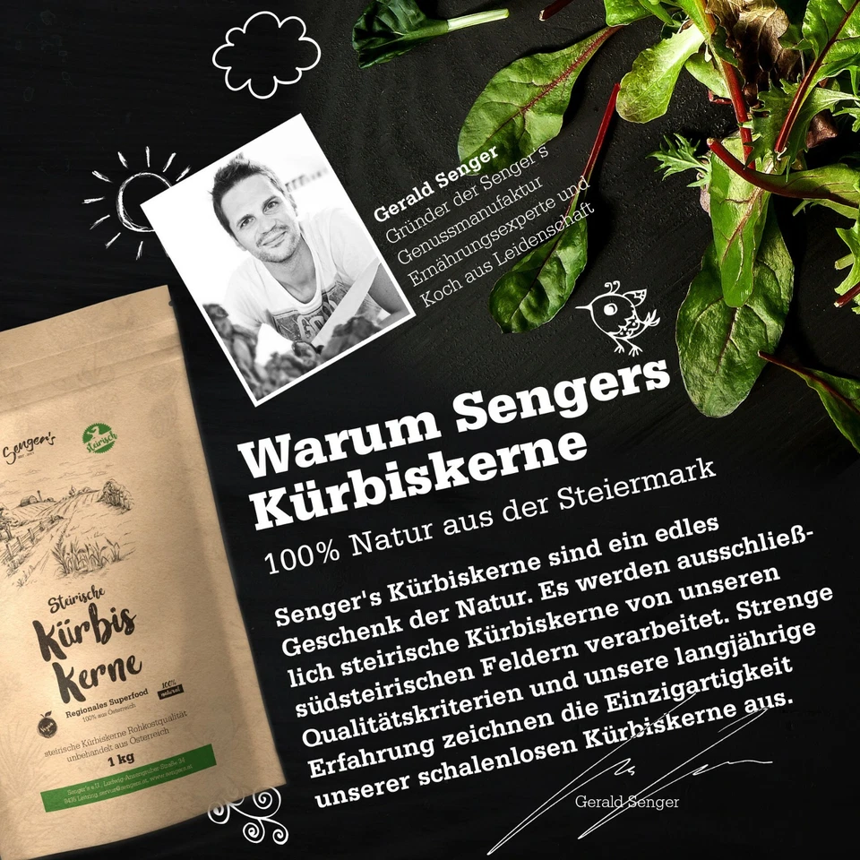 2 kg steirische Kürbiskerne Kürbiskern Rohkostqualität unbehandelt vegan 2.000g - Bild 3 von 4