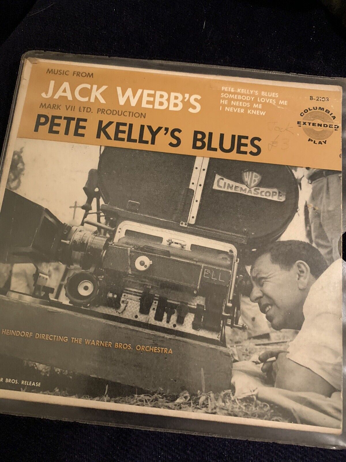 JACK WEBB’S Pete Kelly’s Blues COLUMBIA 45, R&B, SOUL ORIG RARE VINYL