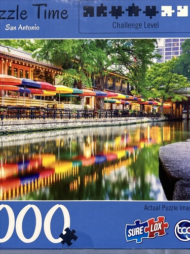 Sure-Lox Puzzle Time 1000 Piece Puzzle - "San Antonio" - NIB - Picture 9 of 19