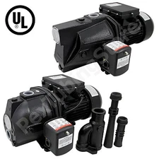 Deep Well or Shallow Well Water Jet Pump. Various HP Ratings Available