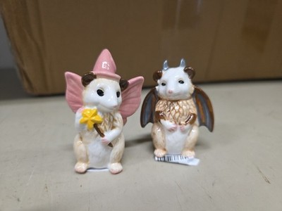 Cracker Barrel possum Costume Salt & Pepper Shakers Bat Fairy Halloween 