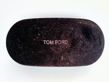TOM FORD Brown Velour Hard Glasses Case 6"
