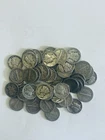 1940’S Mercury 90% Silver Dime Lot of 50 Coins