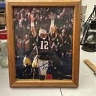 Tom Brady Signed Photo New England Patriots #12 Football