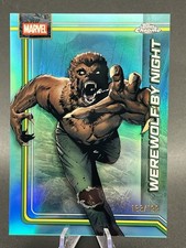 2026 Topps Chrome Marvel Cosmics #195 WEREWOLF BY NIGHT Aqua Refractor /199