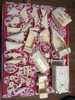 Vintage 1977 Mego Micronauts Battle Cruiser Incomplete Parts Lot Repair Used