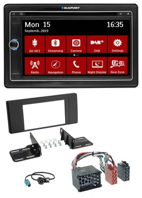 Blaupunkt Bluetooth DAB 2DIN USB DVD MP3 Autoradio für BMW X5 (E53 2000 2002) - Bild 1 von 4