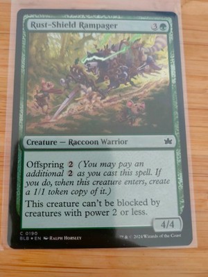 MTG Rust-Shield Rampager (FOIL) 0190 Bloomburrow M/NM kostenloser Versand im Vereinigten Königreich