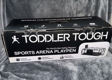 Toddler Tough Sports Arena Playpen With 2 Bal...