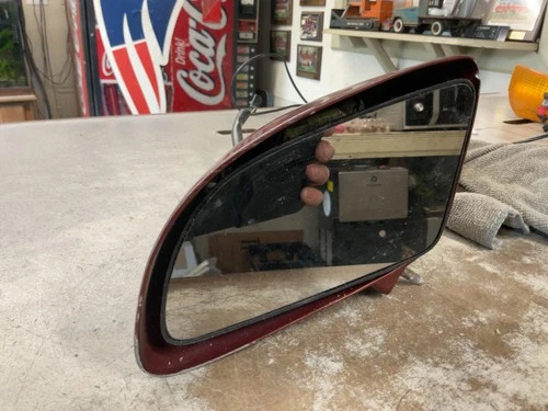 Door Mirror CHEVY CAMARO Left 87 88 89 90 91 92 LH SIDE POWER *CHIPPED* RED