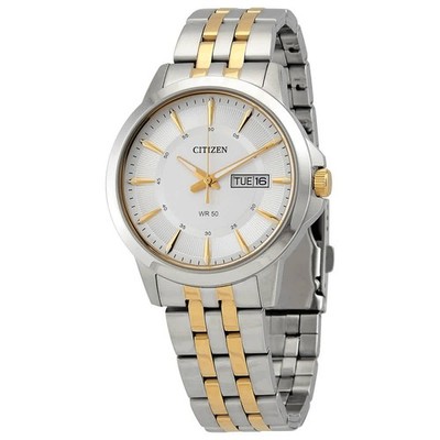 Citizen Quartz Silver Dial Two-tone Men's Watch BF2018-52A