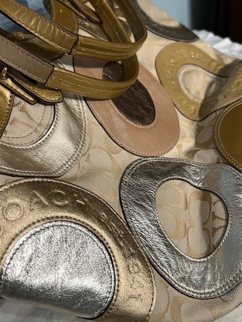 Coach Carly Large Circular Patchwork Shoulder Bag… - image 6