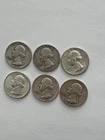 lot 1951, 1954, 1957, 1960, 1962,  1964 Silver Quarters