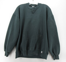 VINTAGE Russell Athletic Sweatshirt Men XL Green 90s Blank Athleisure USA 