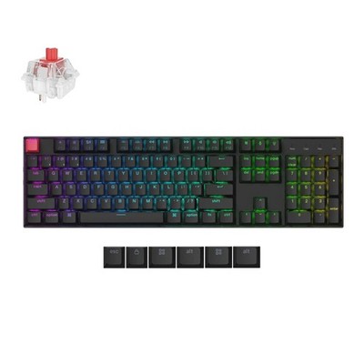 Keychron K10 QMK Kabellose Mechanische Tastatur QWERTY US (Hot-Swappable) Red