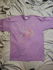 Vintage 90s Santa Fe Kokopelli T-shirt Mens XL Purple USA Made Aztec Southwest