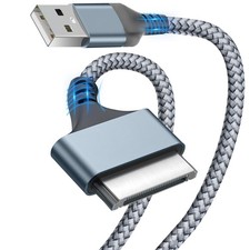 Herfair USB to 30 Pin Charger Cable Nylon Braided USB Charging Cord Compatible w