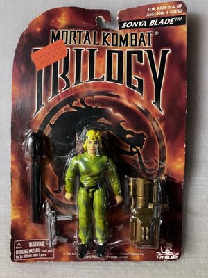 Vintage Mortal Kombat Trilogy Sonya Blade Action Figure 1996 Toy Island New NIB