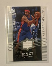 Rasheed Wallace 2008-09 Upper Deck UD Game Jersey #GA-RW Pistons A1