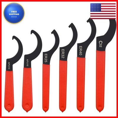 Mdvora 6pcs Coilover Spanner Wrench Set MD-0072 C-Shape Shock Hook Wrench