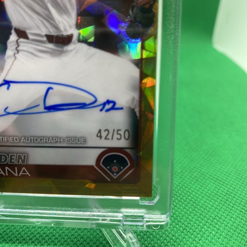 2025 Topps Chrome - Rookie Autographs Caden Dana #RA-CAD (AU RC) Gold /50 - Afbeelding 2 van 3