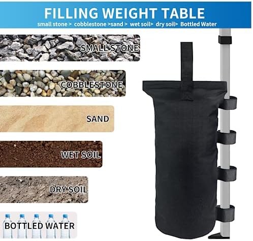 Heavy Duty Weight Bags 150LBS for Pop Up Tent 4 Pack