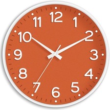 Wall Clock, Silent Wall Clocks Battery Operated 8 Inch-Modern Non Ticking Analog