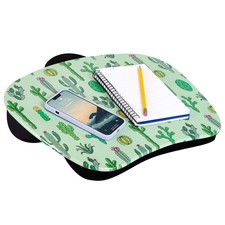 LAPGEAR MyStyle Portable Lap Desk with Cushion - Cactus - Fits up to