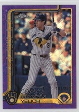 2025 Topps Chrome Logofractor Edition Purple Refractor /250 Christian Yelich 8d2