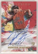 2020 Topps Inception Rookies & Emerging Stars Red 46/75 Hunter Harvey Auto ni4
