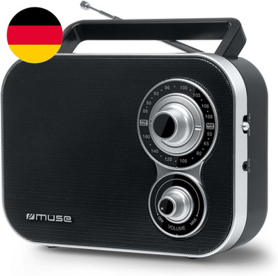 Muse M-051Rtragbares Retro-Radio, UKW Und MW, Netz- Und Batteriebetrieb, Telesko