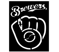 Milwaukee Brewers MLB Reusable Plastic Stencil *MULTIPLE SIZES