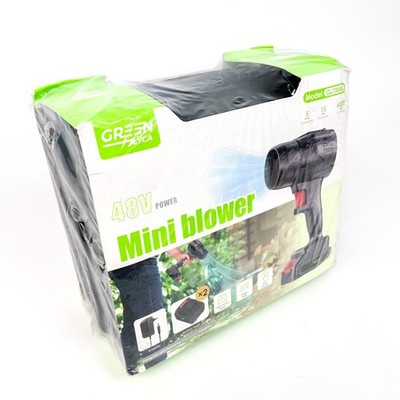 Green Lyca (GL70048) Akku-Mini-Laubbläser, 48 V, 6000 mAh Li-Ion-Akku, 2 Akkus,