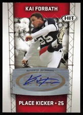 2011 SAGE HIT Autographs Kai Forbath RC Auto UCLA Bruins #A25