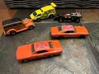 VTG 1970's Hot Wheels Die Cast Cars 1:64 & 1981 ERTL "General Lee" Car Lot of 5