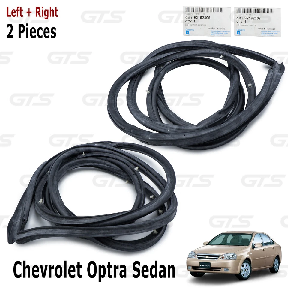 前 L+R Weatherstrip 门橡胶密封圈适用于雪佛兰 Optra Sedan 2004 2009 — 第 4/4 张图片