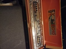 M.Hohner THE ECHO HARP  HARMONICA Germany Bell Metal Reeds w/ ORIGINAL BOX. 