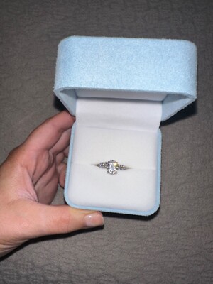 Charles and Colvard Engagement Ring Set