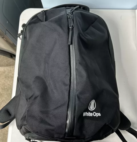 Aer Backpack - Travel Fit Bag Black Aer11002 Cordura Ballistic Fabric White Ops