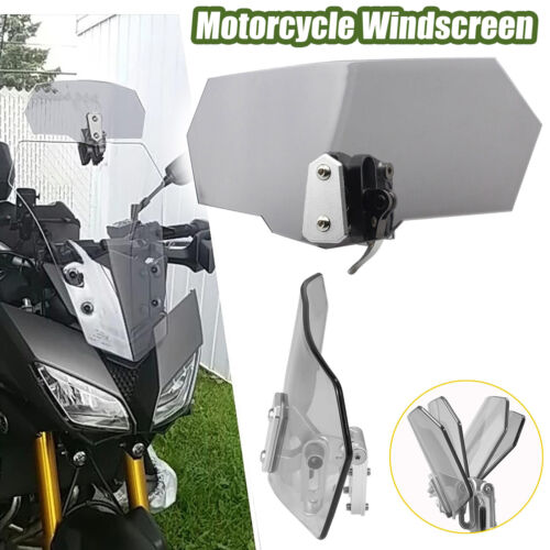 Motorcycle Windshield Wind Deflector Spoiler Windscreen Extension Universal AU - Picture 4 of 16