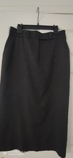 Herman Geist Skirt 12 Long Black Straight Wrapped