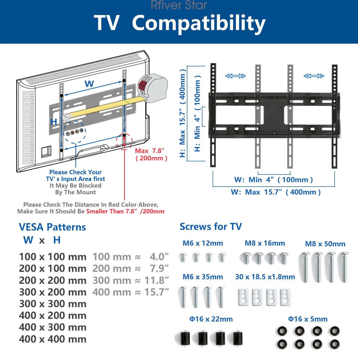 Universal Adjustable TV Stand with Swivel and Tilt Mount for 55" TVs