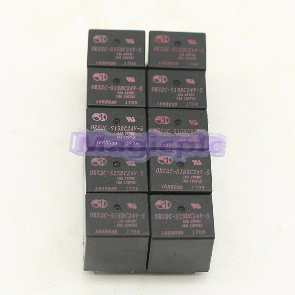 10PCS NEW OKS2C-S15DC24V-S Power Relay 24VDC 5Pins 15A 125VAC /RS - Image 4 of 4