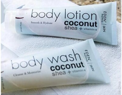 Coconut Shea Vitamin E Body Wash And Lotion Set Full Size - Eden Bodyworks  New