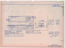 1967 Milwaukee Road Railroad Blue Print Page  Box Car 57300-57355